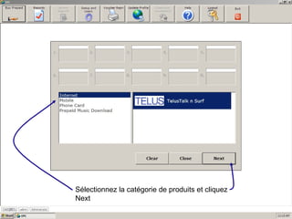Sélectionnez la catégorie de produits et cliquez Next 