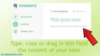 Type, copy or drag in this field
the content of your note29
annaleequinto.com
 