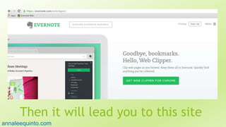 Then it will lead you to this site85
annaleequinto.com
 