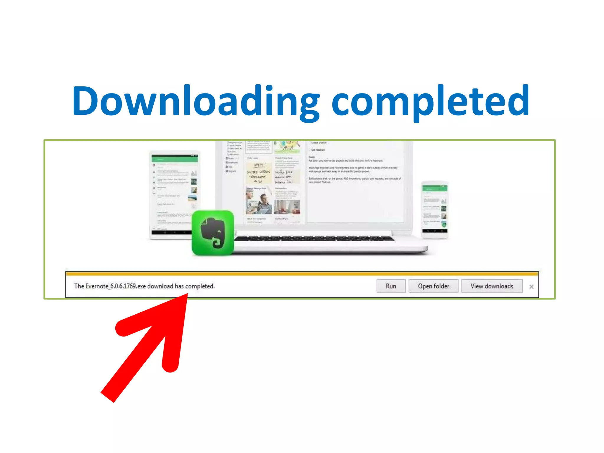 Downloading completed
 