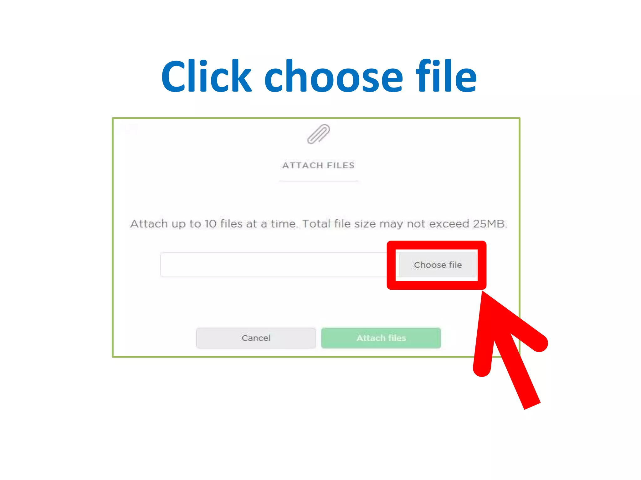 Click choose file
 