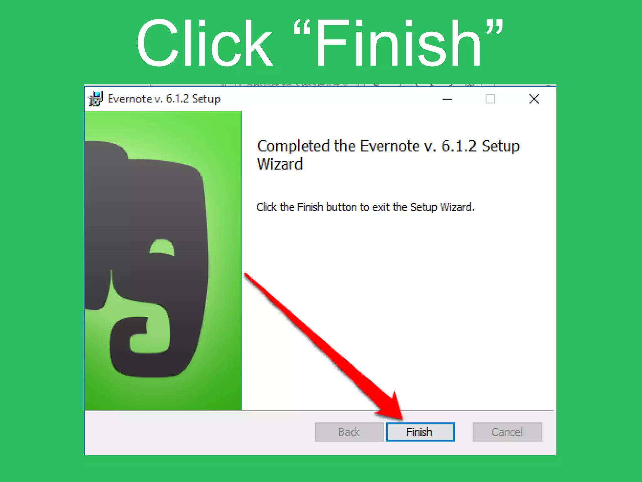 Click “Finish”
 