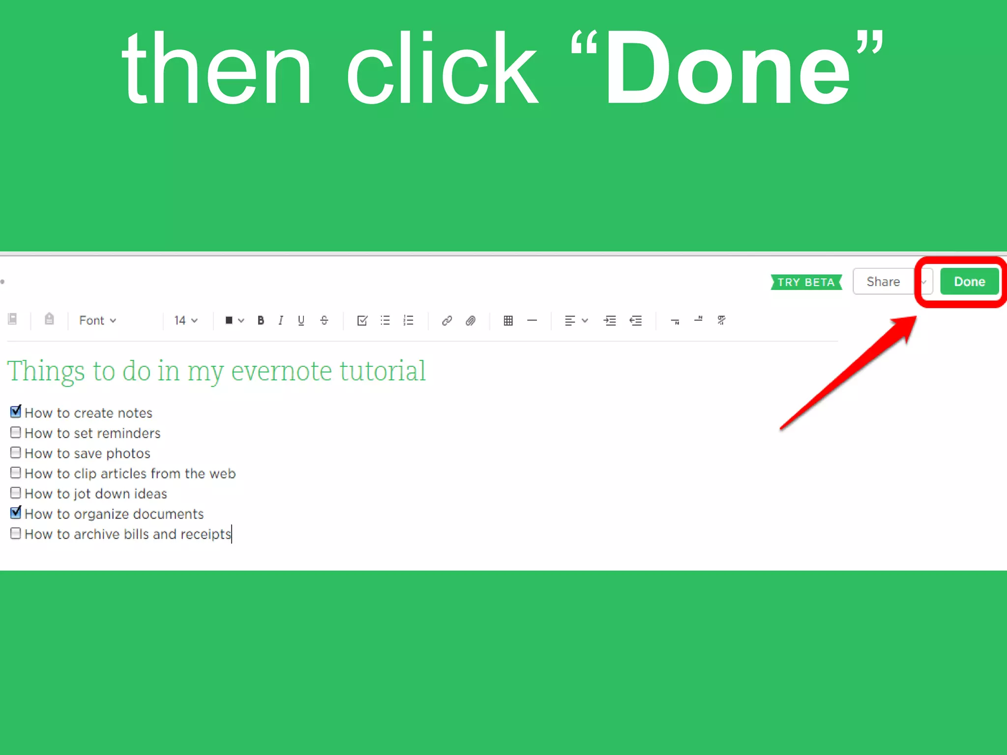 then click “Done”
 
