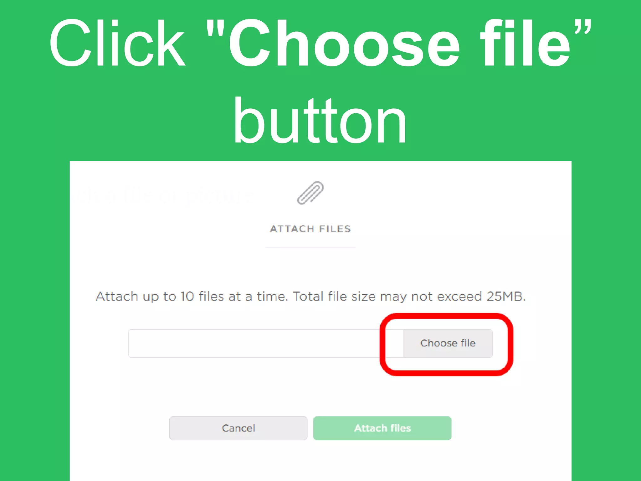 Click "Choose file”
button
 