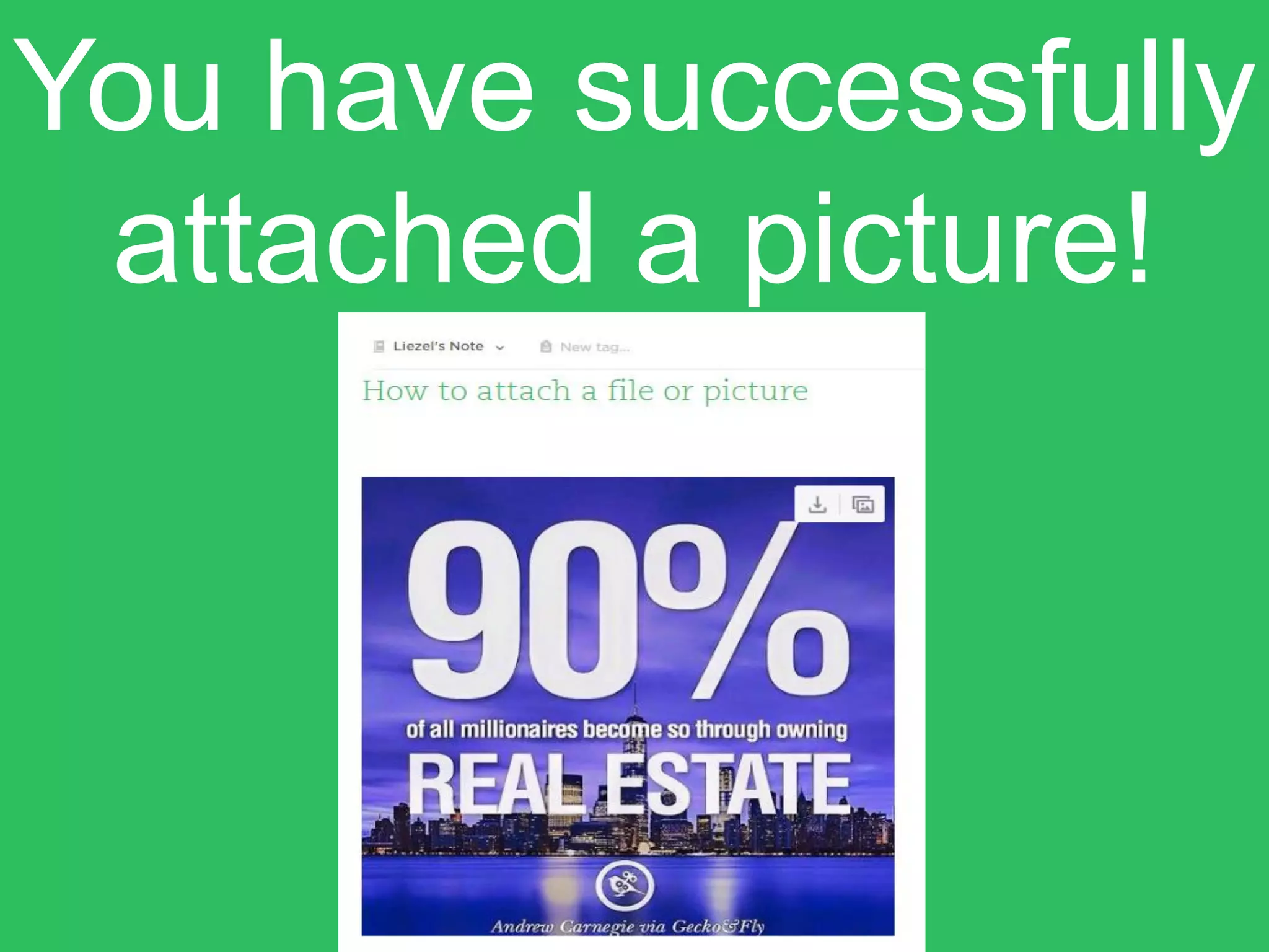 You have successfully
attached a picture!
 