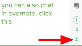 you can also chat
in evernote, click
this
 