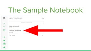 The Sample Notebook
 