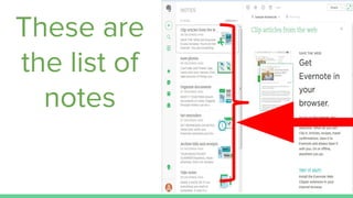 These are
the list of
notes
 