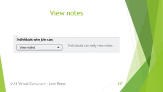 View notes
© A1 Virtual Consultant - Levy Reyes 137
 