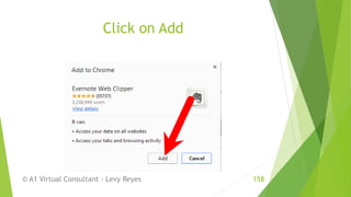 Click on Add
© A1 Virtual Consultant - Levy Reyes 158
 