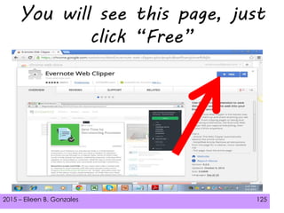 2015 – Eileen B. Gonzales 125
You will see this page, just
click “Free”
 