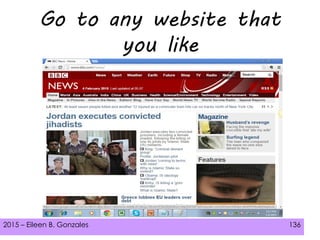 2015 – Eileen B. Gonzales 136
Go to any website that
you like
 