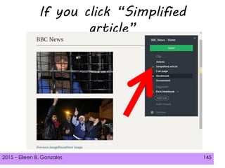 2015 – Eileen B. Gonzales 145
If you click “Simplified
article”
 