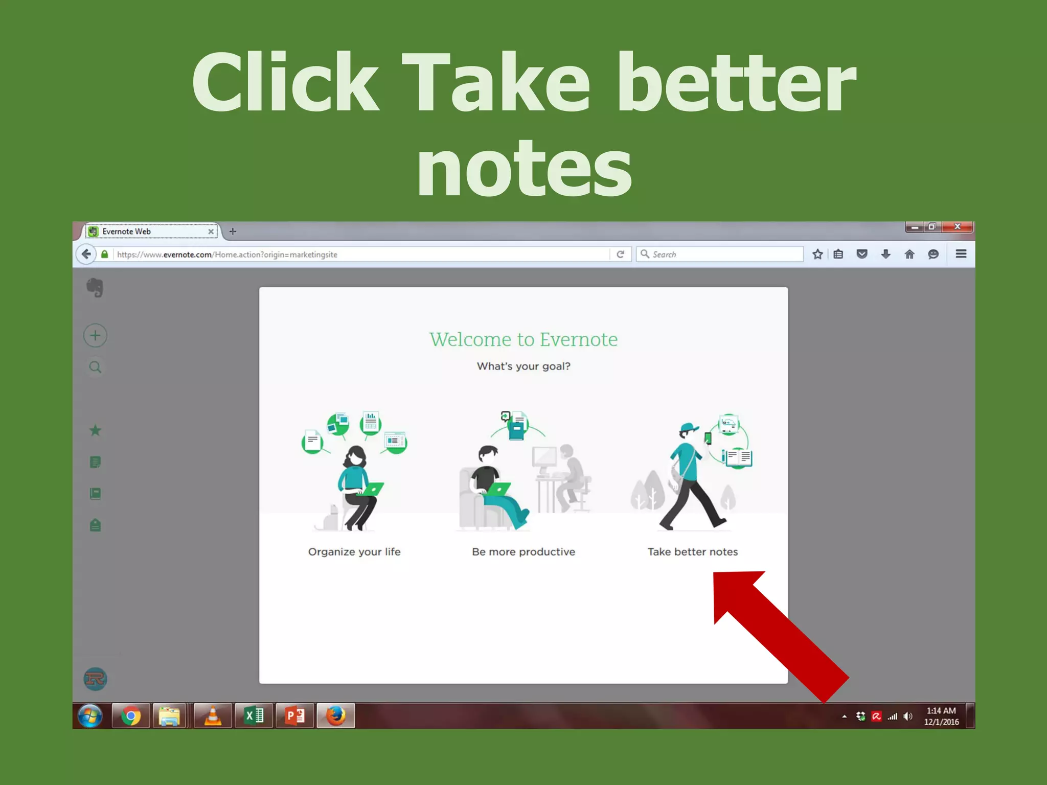 Click Take better
notes
 