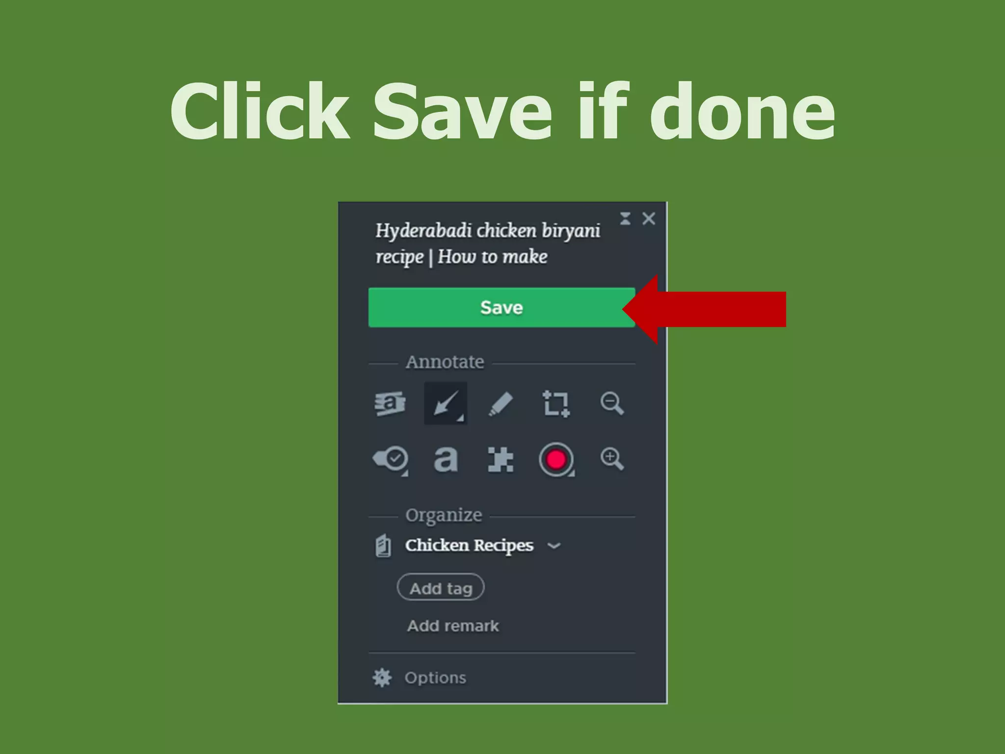 Click Save if done
 