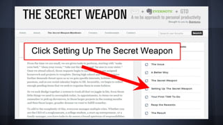 Click Setting Up The Secret Weapon
 