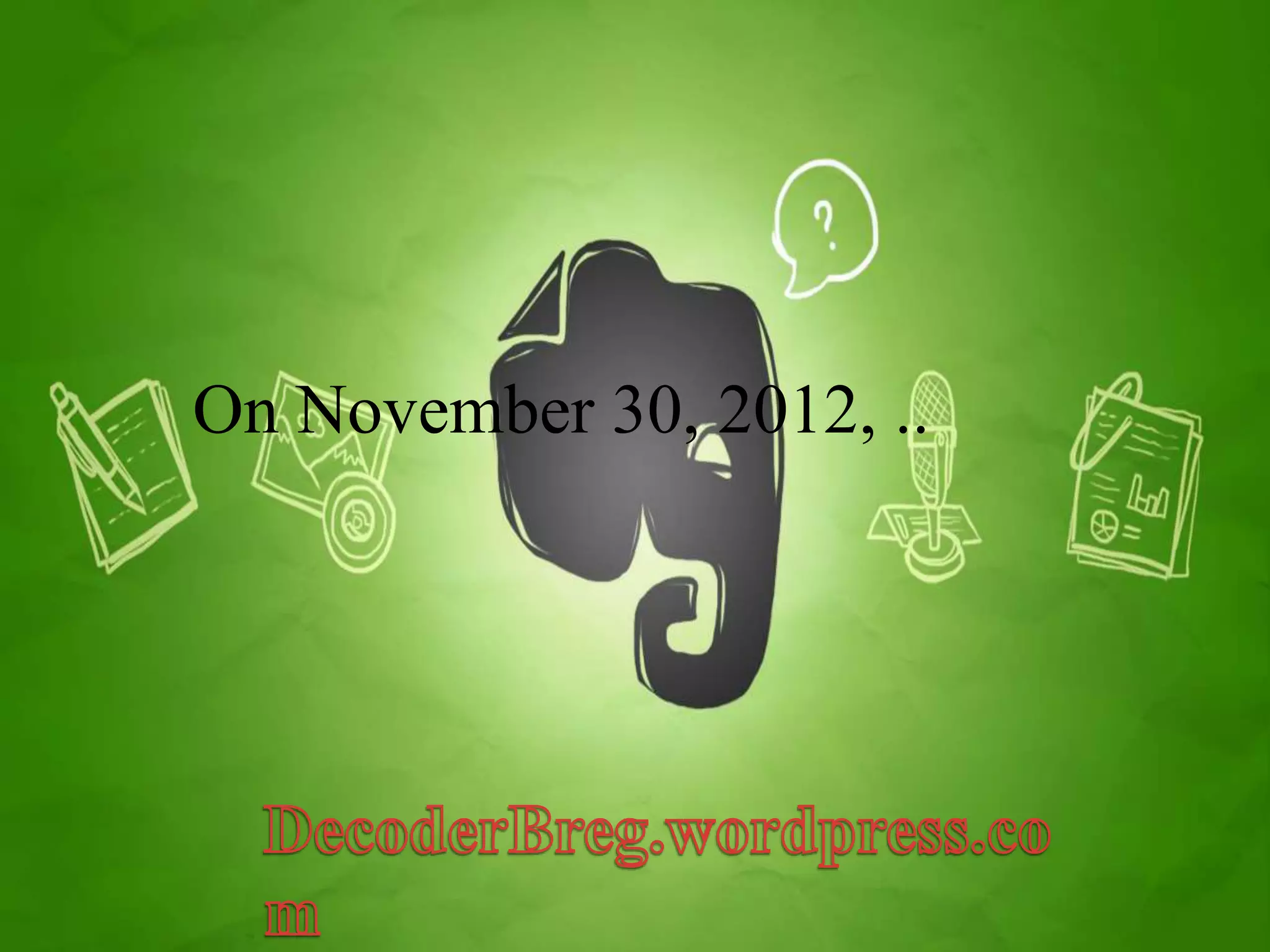 On November 30, 2012, .. 
 