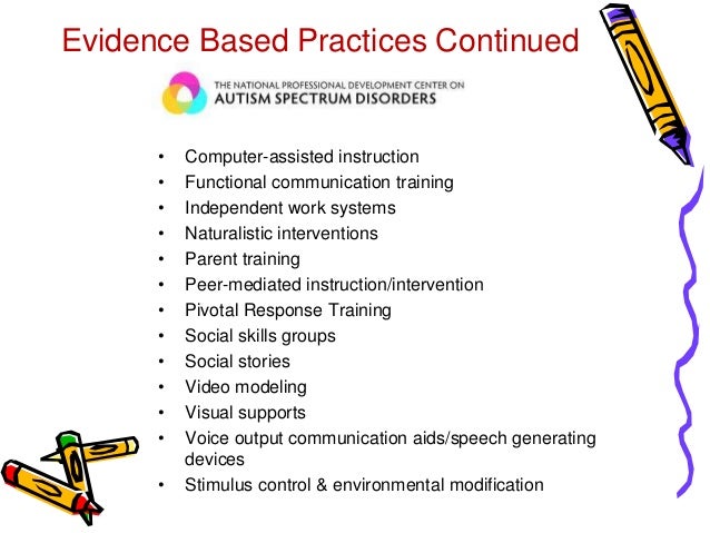 How to use evidence based practice to help children with autism