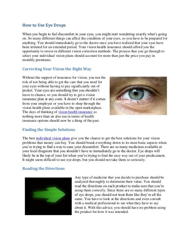 How to use eye drops