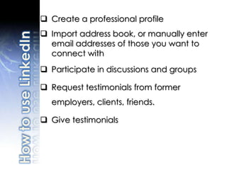 Reconnect with past relationships