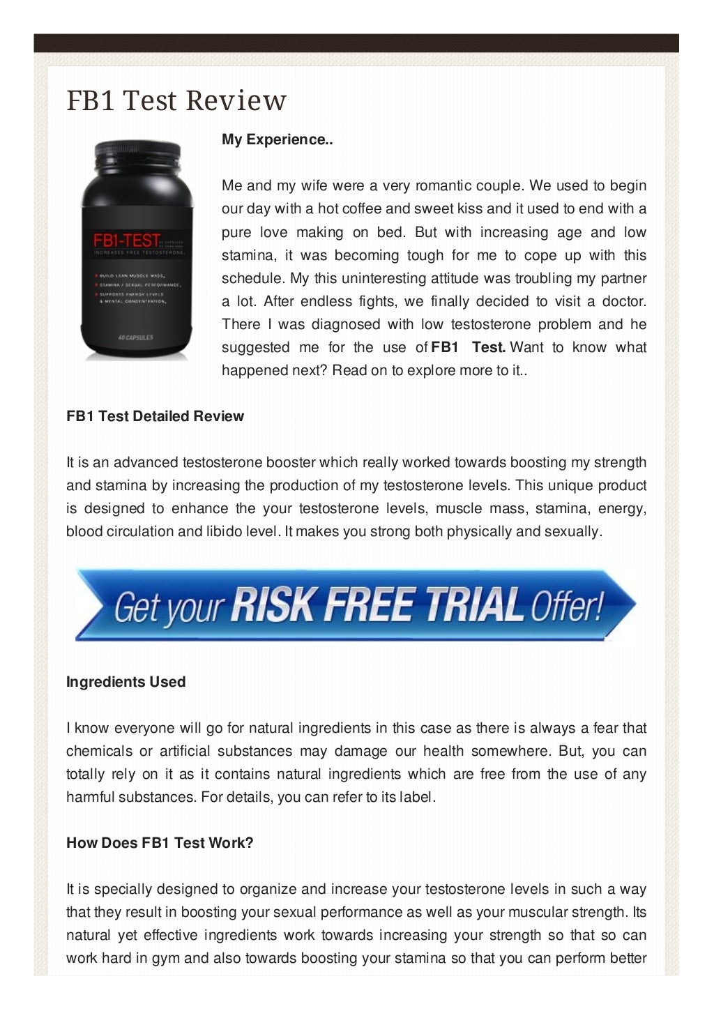 Testosterone boosters pros and cons