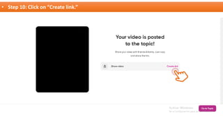 • Step 10: Click on “Create link.”
 