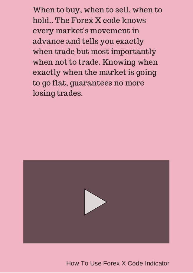 Forex x code indicator