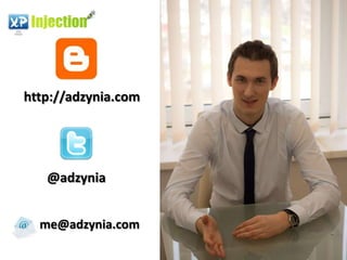 http://adzynia.com




   @adzynia


  me@adzynia.com
 