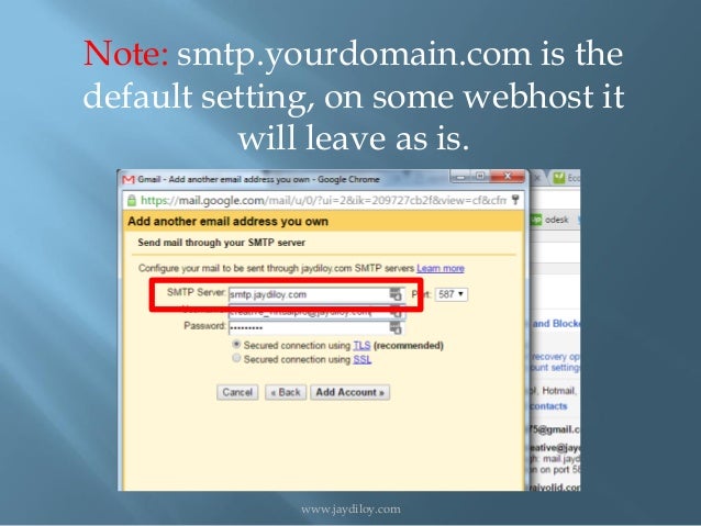 use your own email for gmail use your own email for gmail
