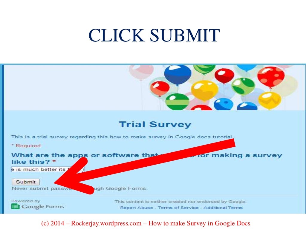 HOW TO MAKE A SURVEY FOR YOUR BUSINESS USING GOOGLE DOCS