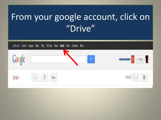 How to use Google Drive