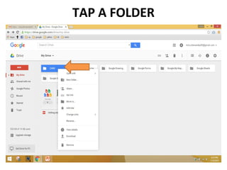 TAP A FOLDER
 