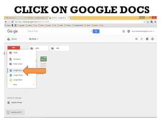 CLICK ON GOOGLE DOCS
 