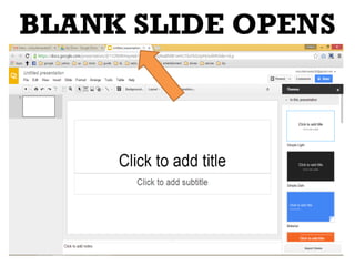 BLANK SLIDE OPENS
 