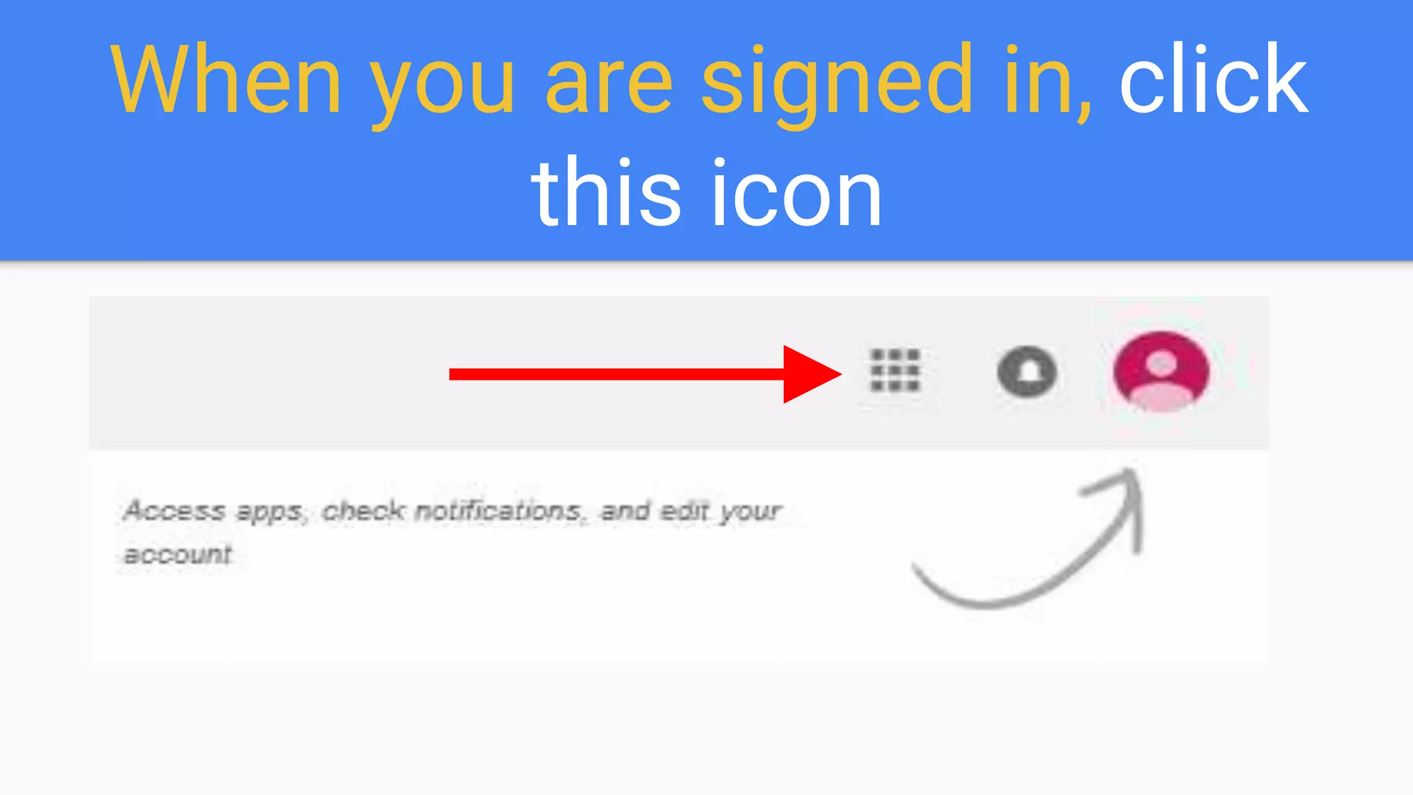 When you are signed in, click
this icon
 
