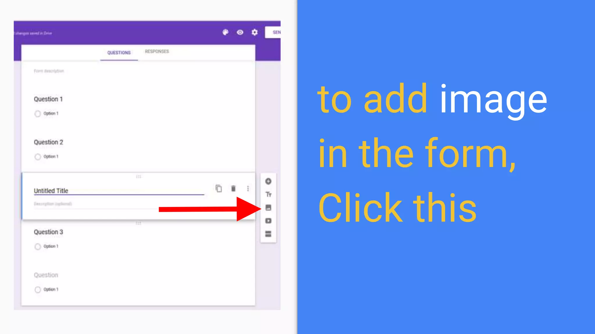 to add image
in the form,
Click this
 