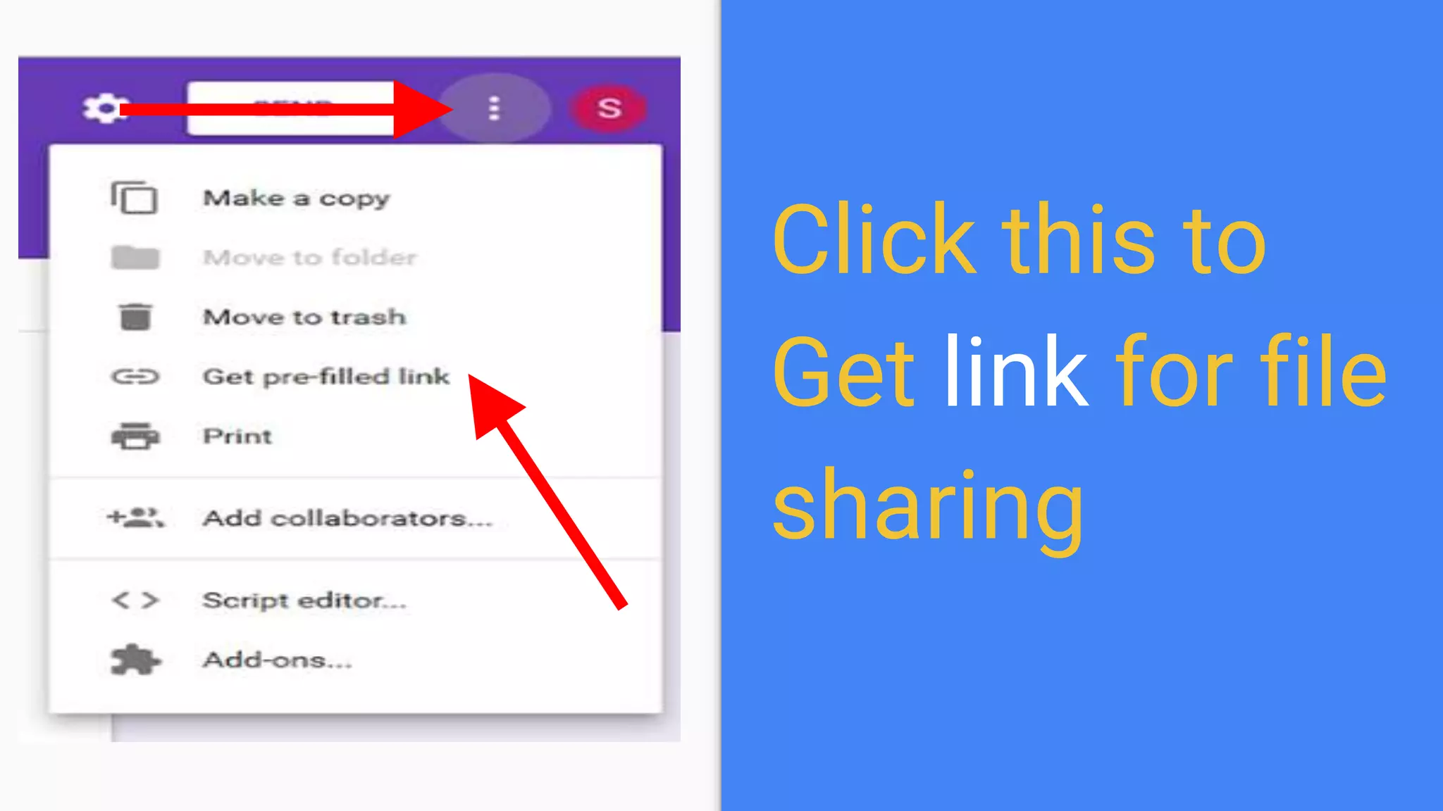 Click this to
Get link for file
sharing
 