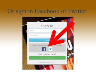 Or sign in Facebook or Twitter
 