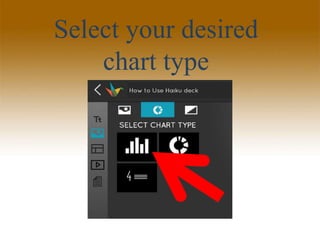 Select your desired
chart type
 