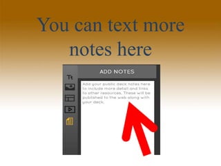 You can text more
notes here
 