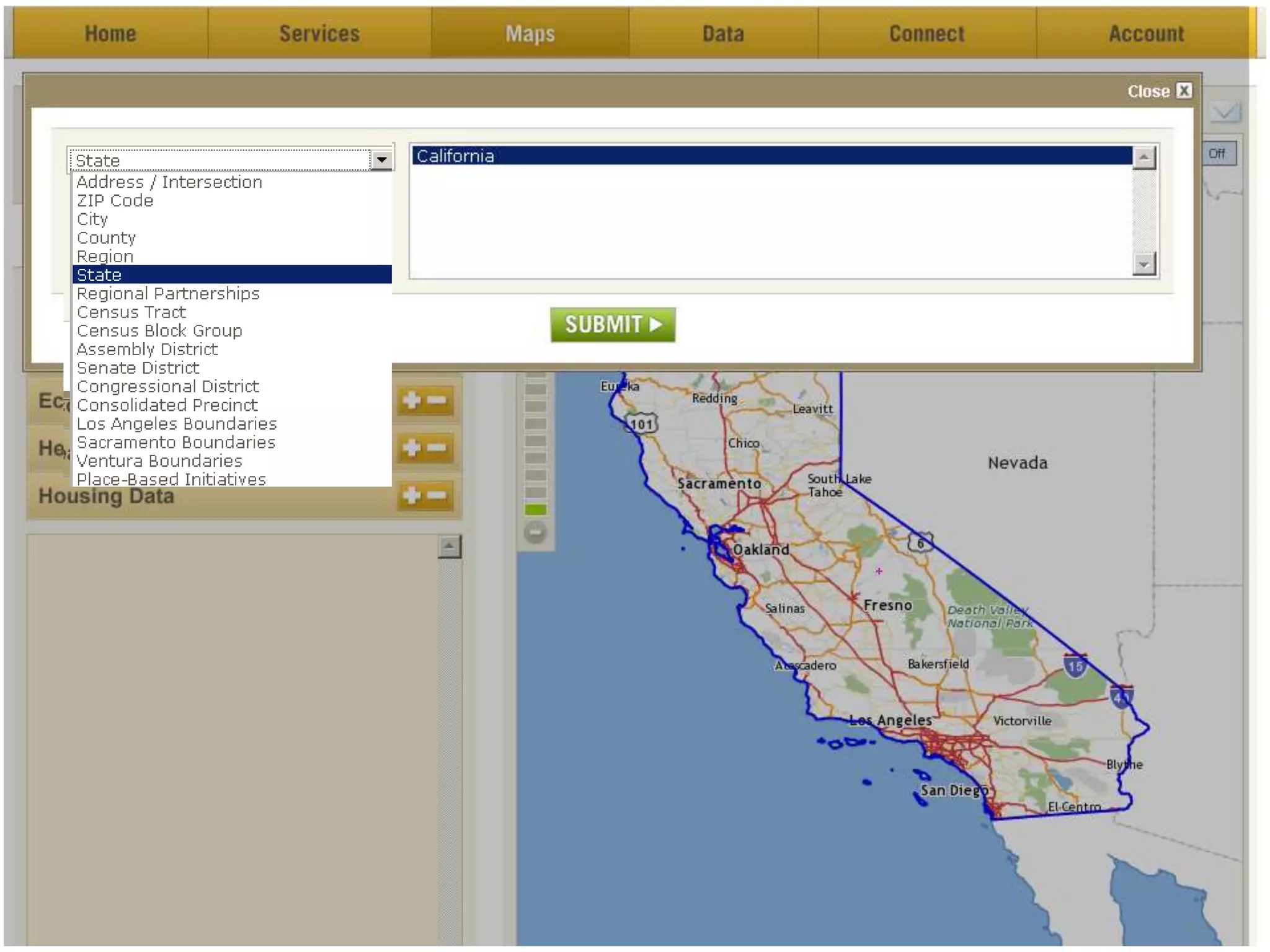 Types of Data on HealthyCity.orgThematicPopulation Characteristics  Civic ParticipationEmployment, Income & PovertyHealth Conditions, Diseases,  Injuries and DeathsCrime & Public SafetyHousingAnd much more…