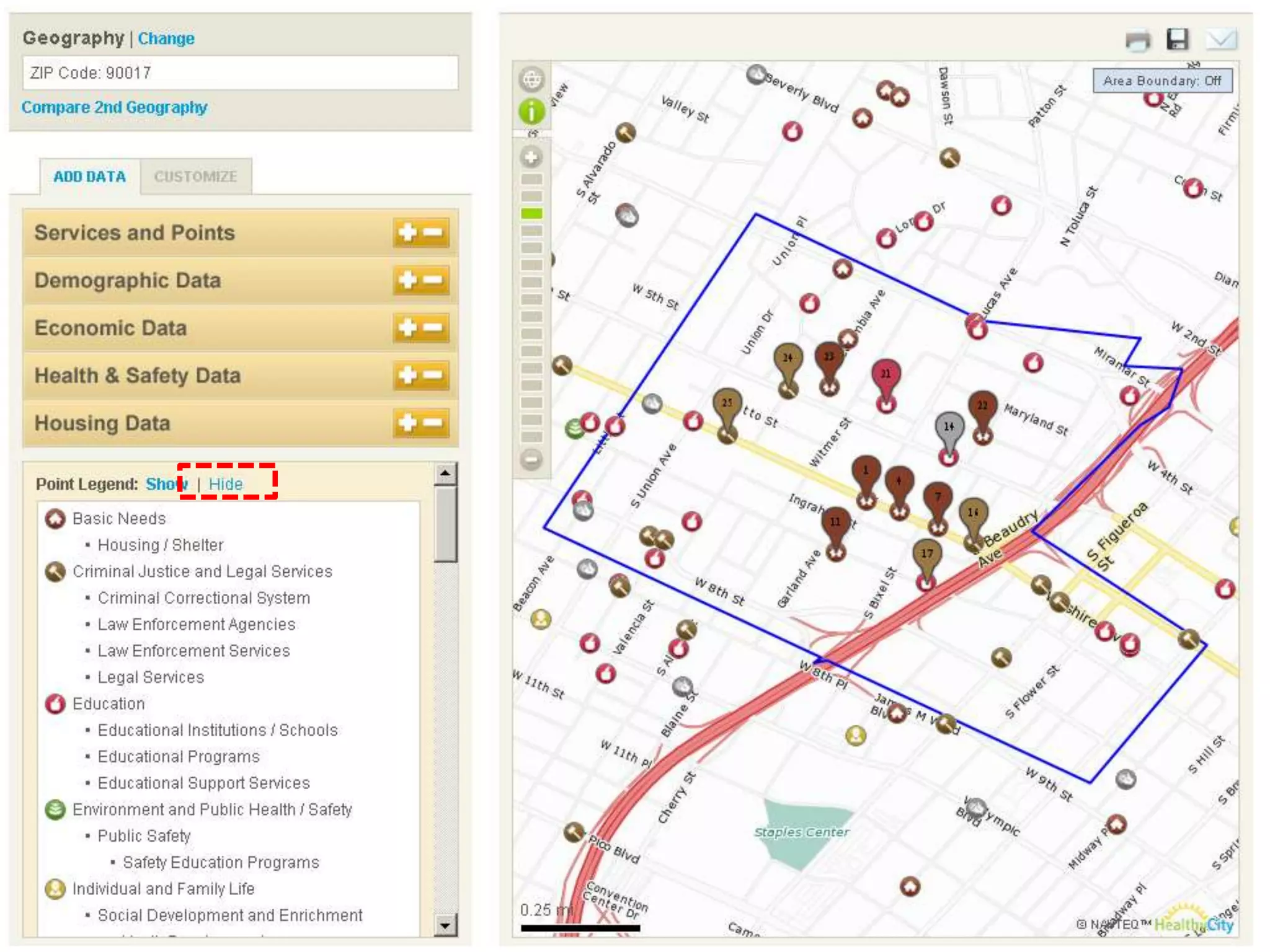 Engage and educate the elected officials/ 	decision makers at cmty meetings