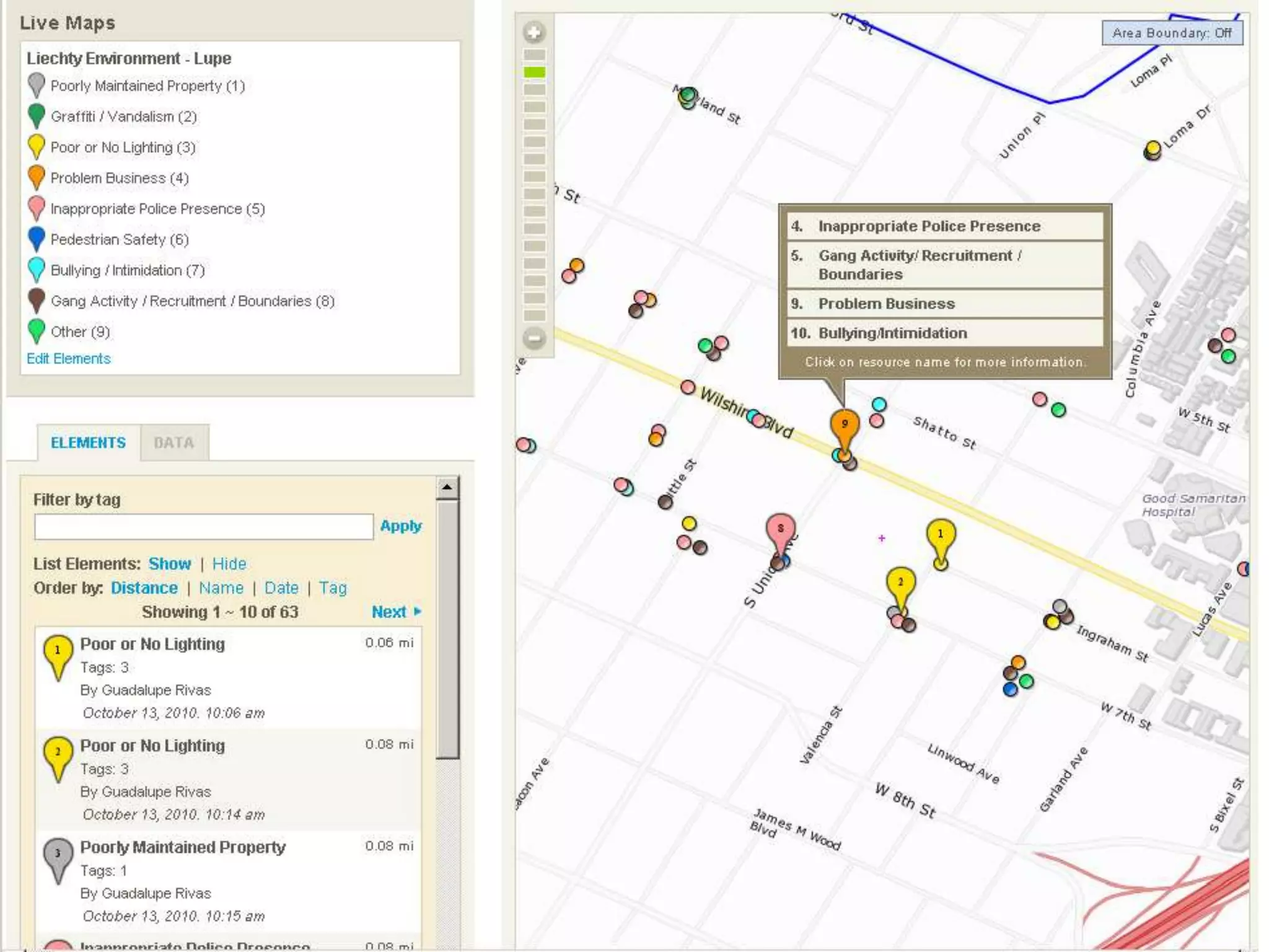 Click on View Live Map to get started plotting points