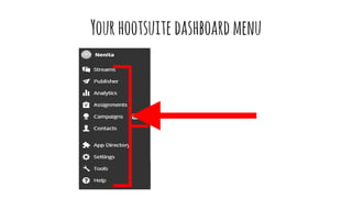 Yourhootsuite dashboardmenu
 