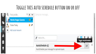 Togglethisautoschedule buttononoroff
 