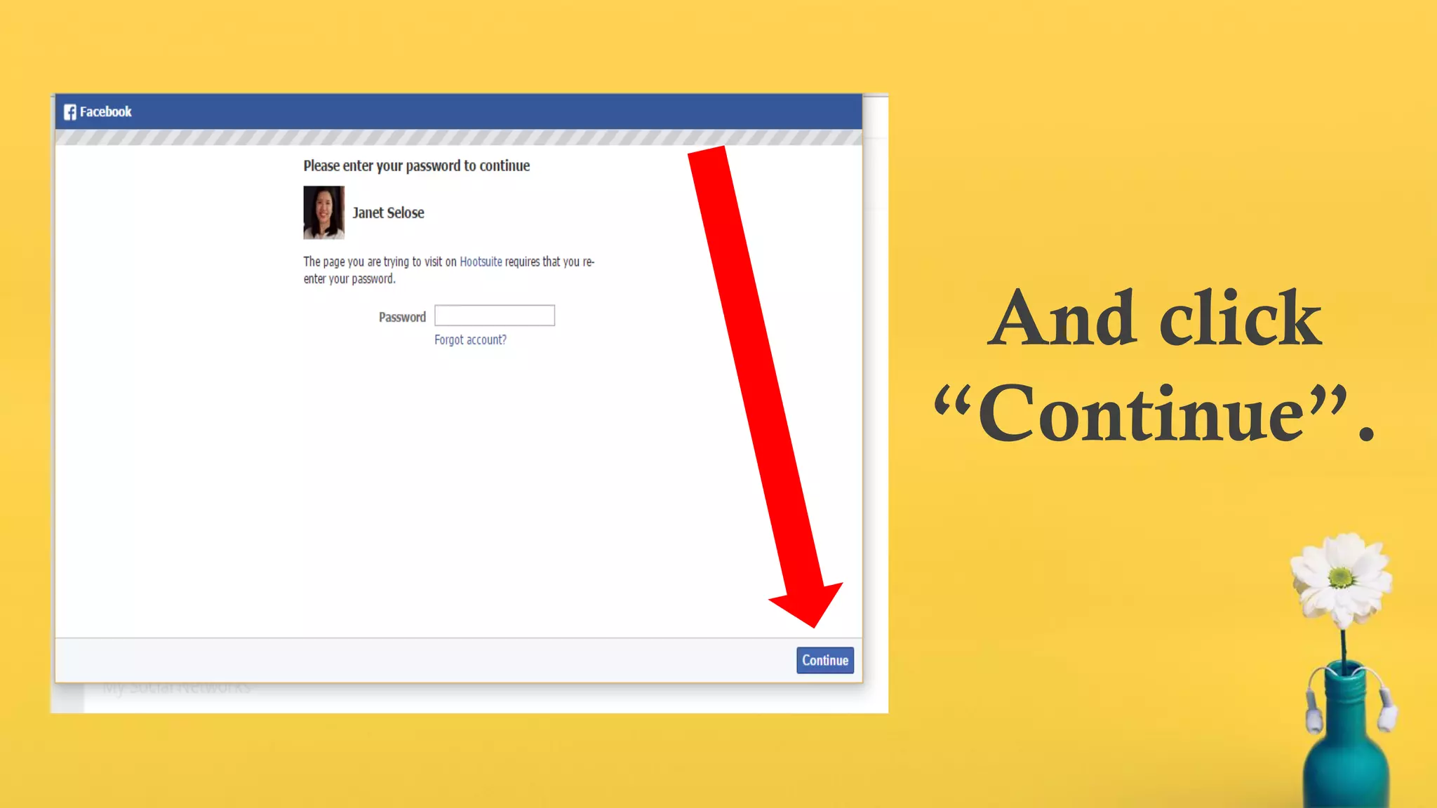And click
“Continue”.
 