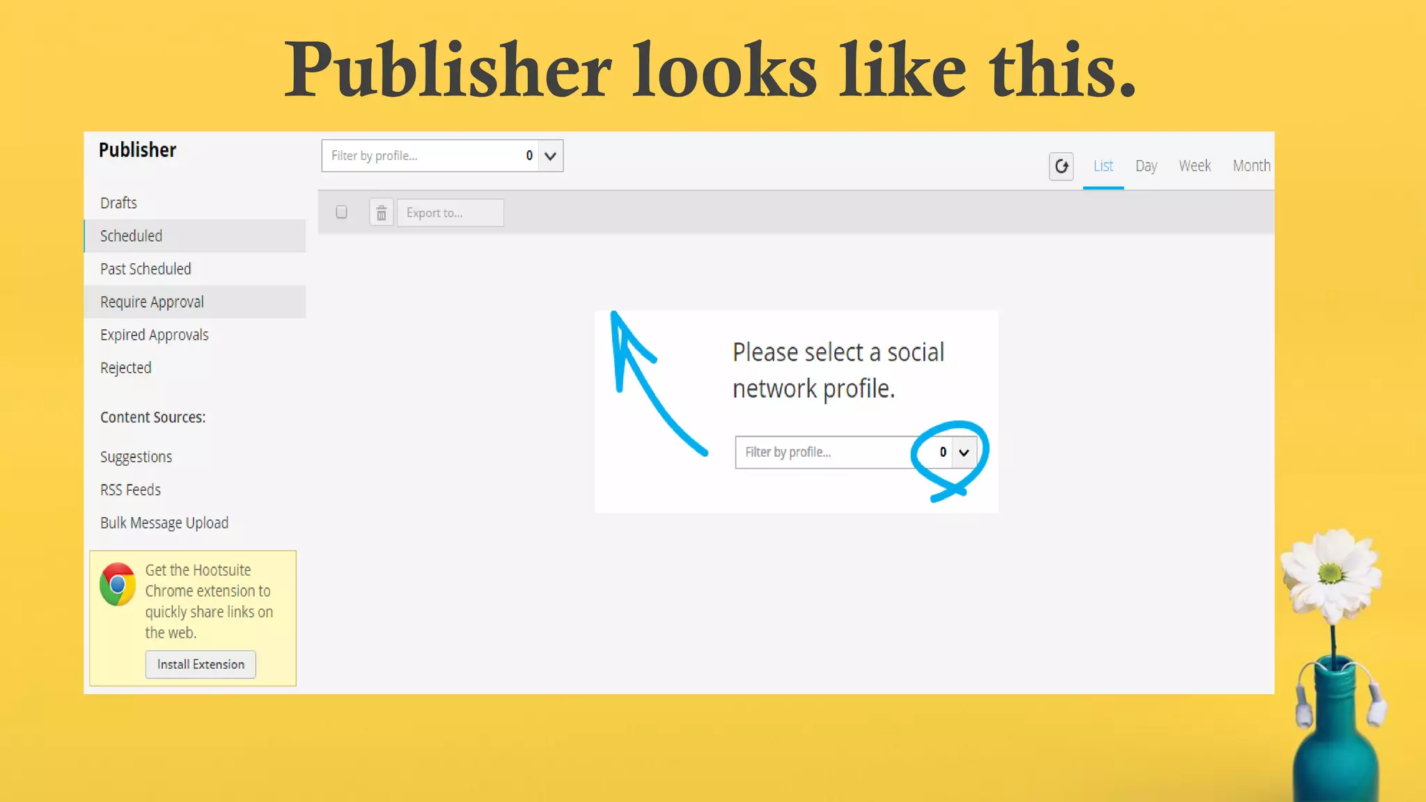 Publisher looks like this.
 