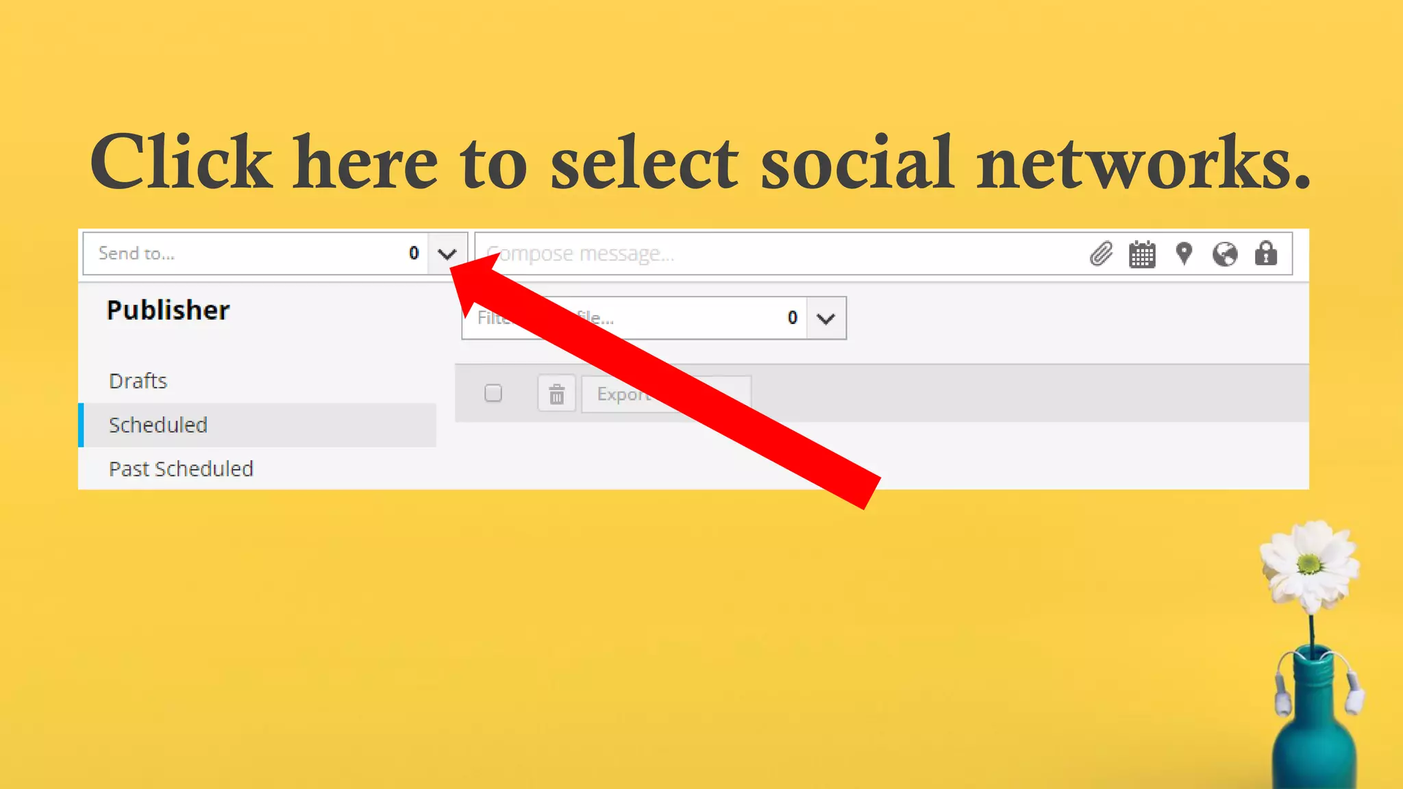 Click here to select social networks.
 