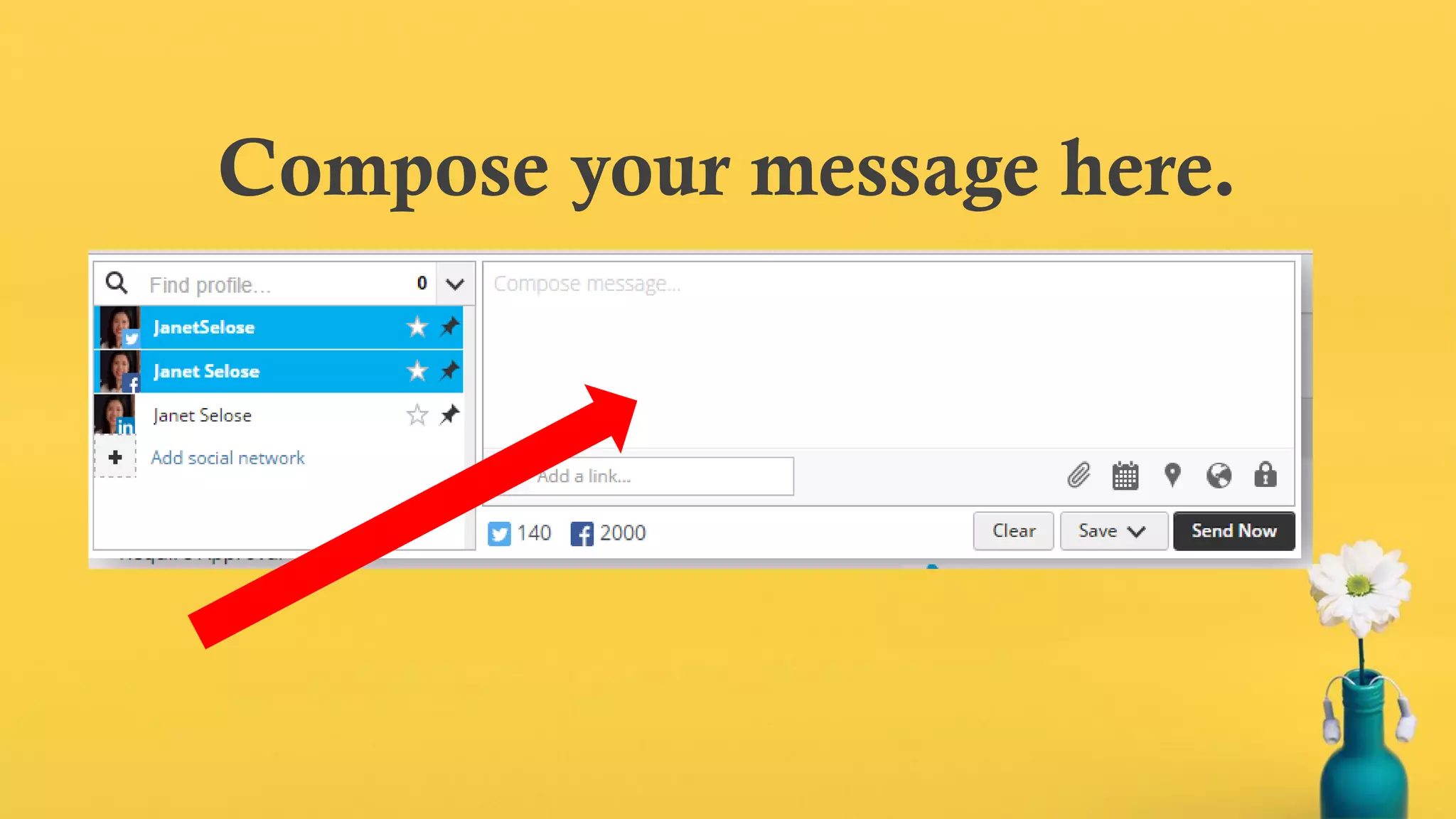 Compose your message here.
 