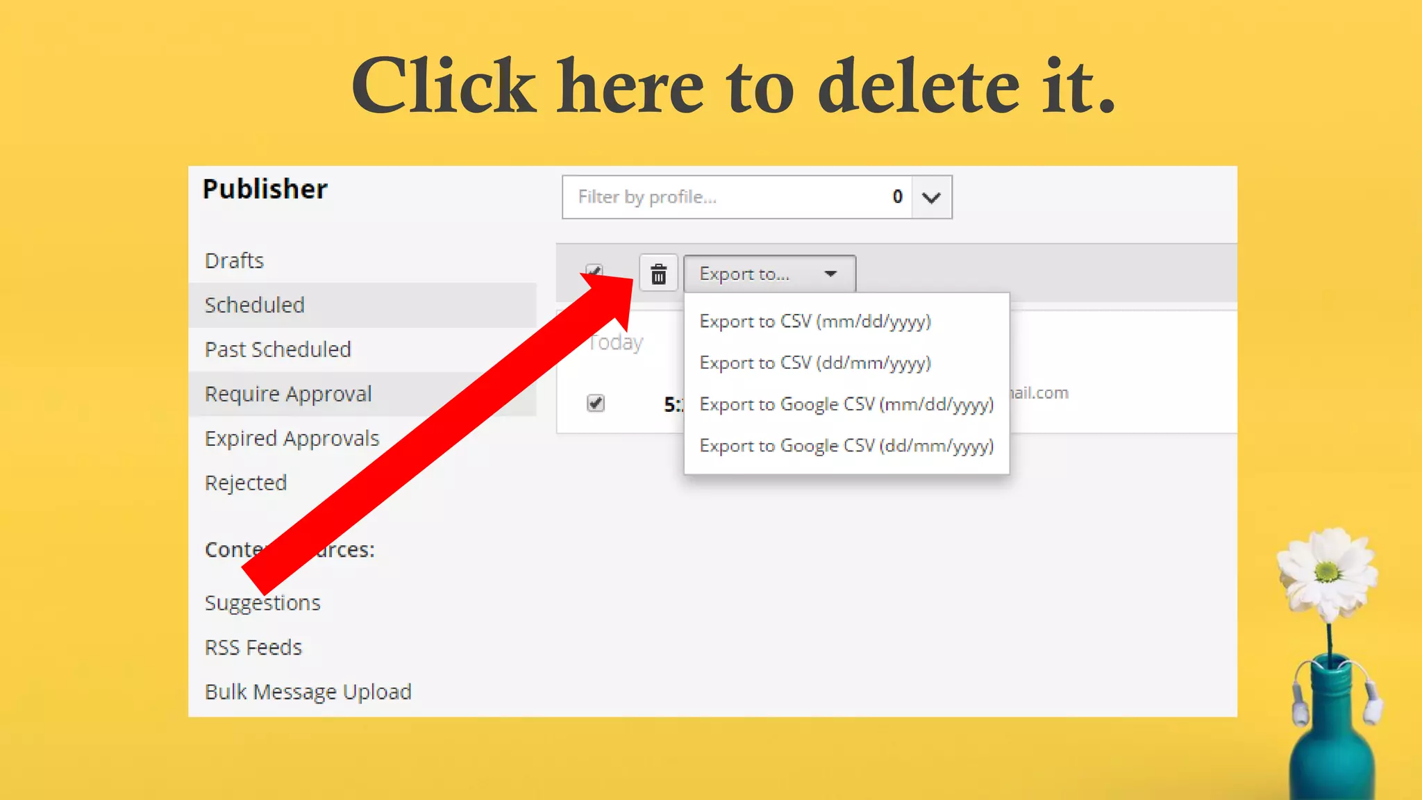 Click here to delete it.
 